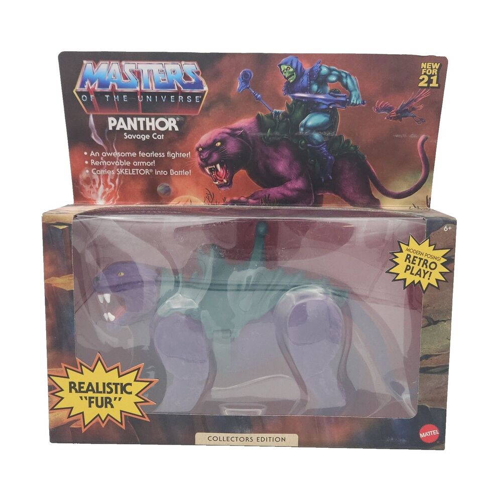 Masters of the Universe Origins Panthor Flocked Savage Cat Mattel 2021 Sealed